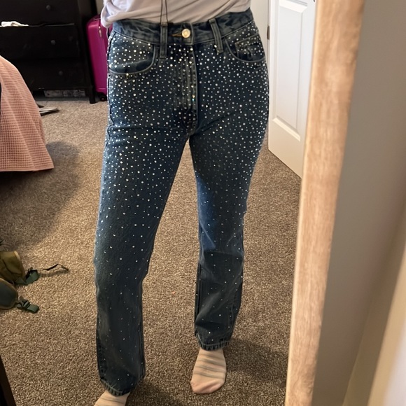 Zara embellished shiny jeans - Picture 9 of 9